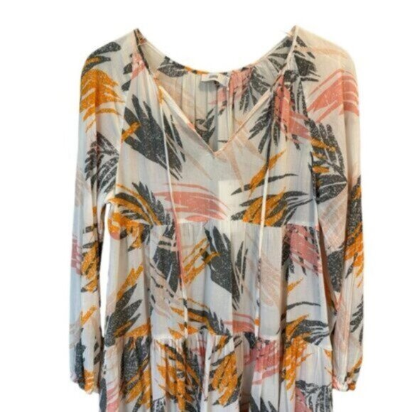 NWT Closed | Women's White Orange Stella Printed Cotton Maxi Dress Size Small - Picture 4 of 9